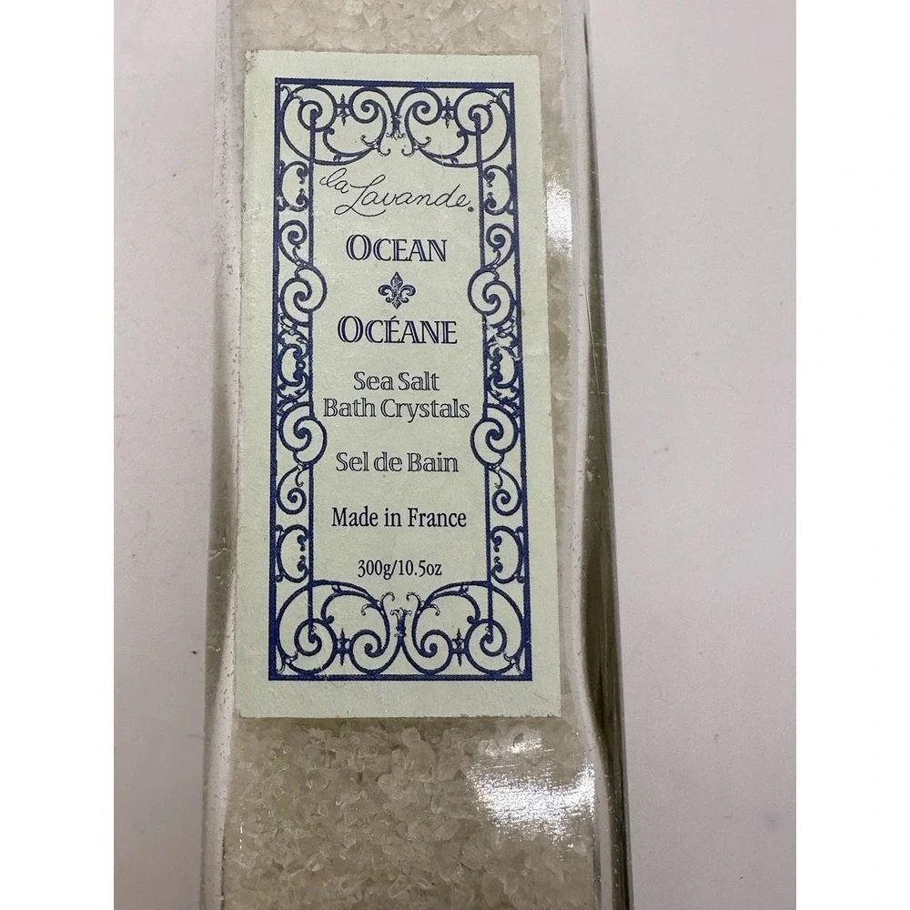 La Lavande‎ Ocean Sea Salt Bath Crystals France 300 g Glass Bottle